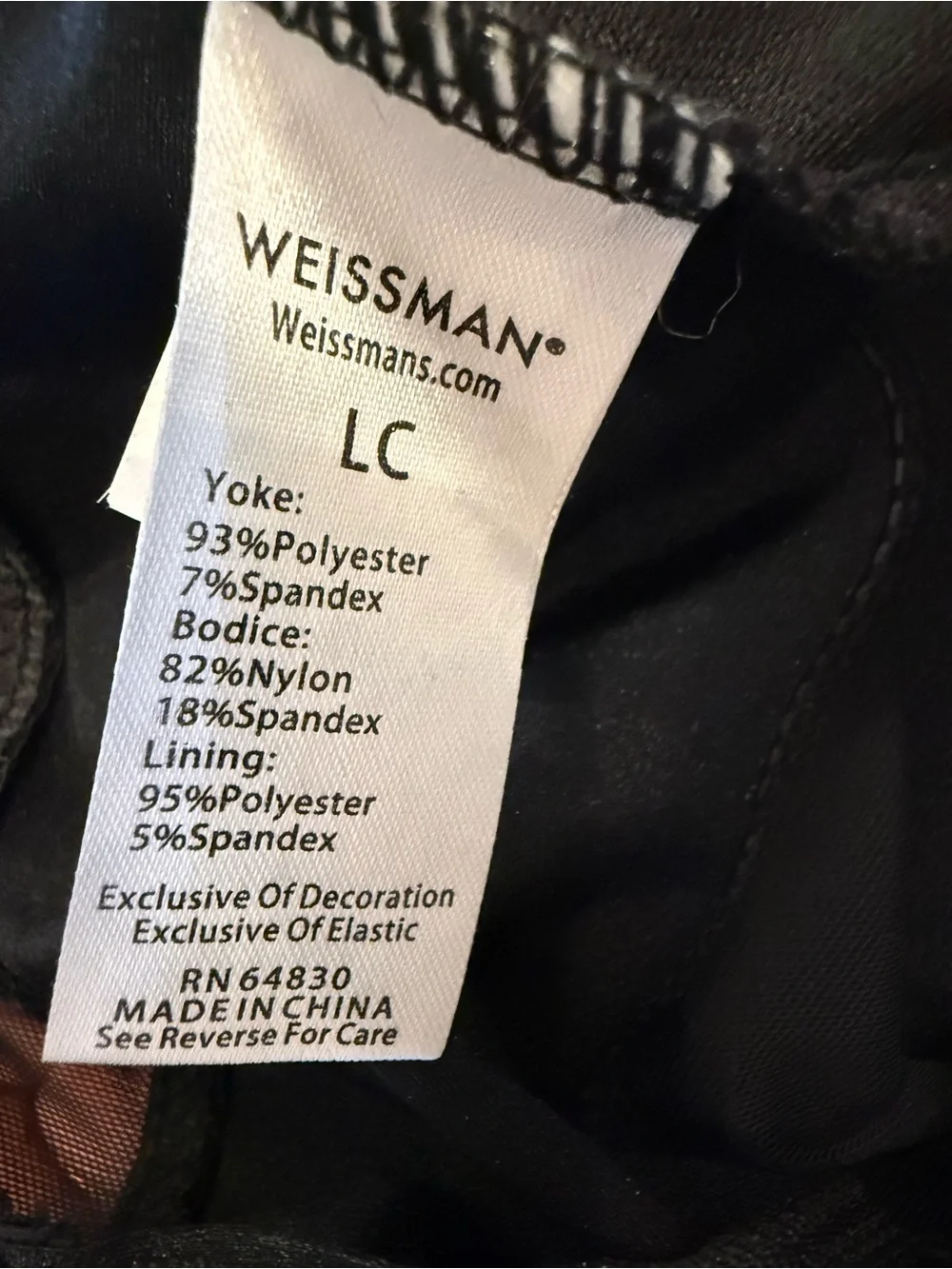 Weissman Black and Hot Pink Fringe Dance Leotard